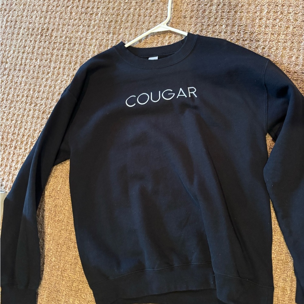 Cougar Black Crewneck Sweater